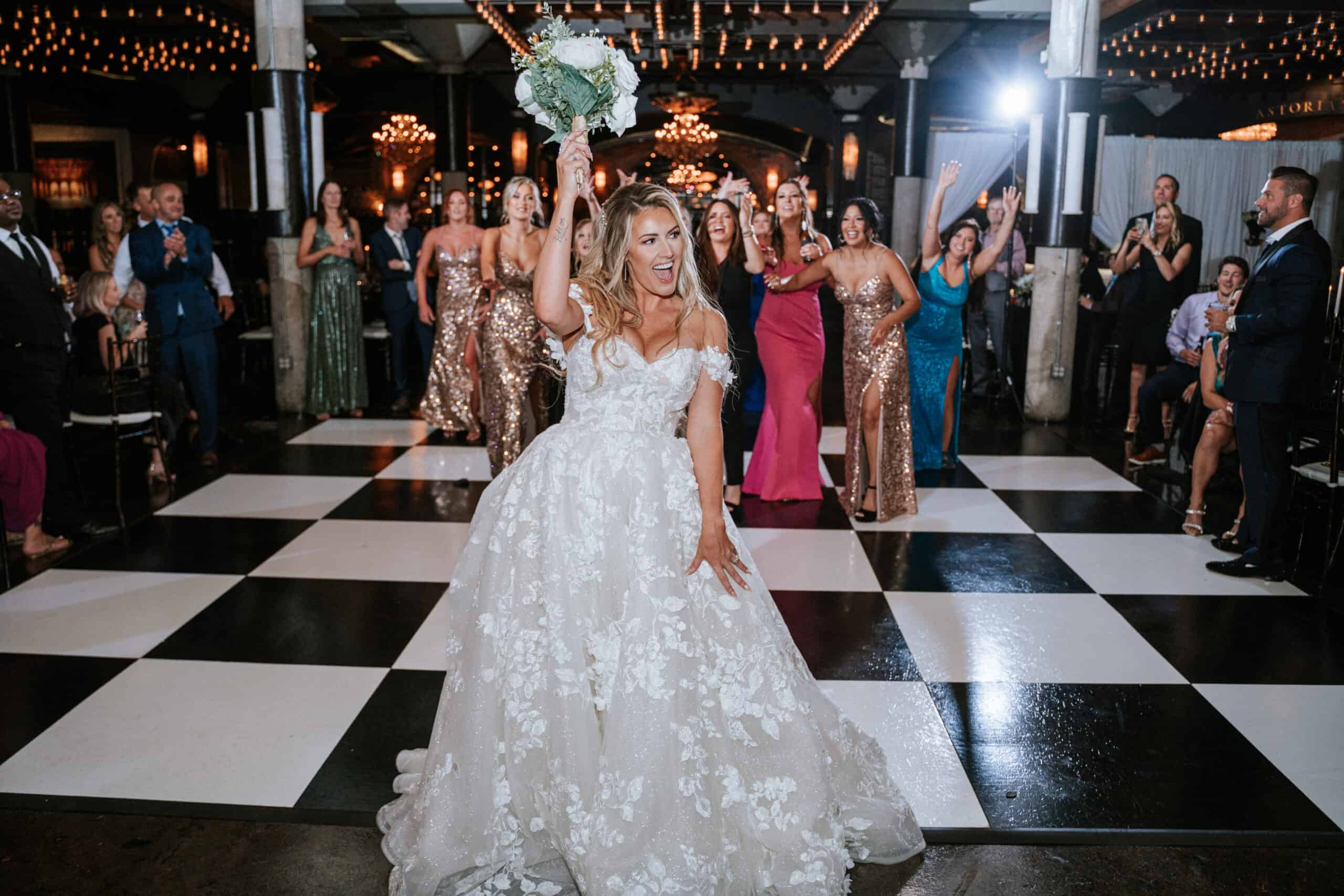 blackWhite dance Floor Bouquet Toss scaled blackWhite dance Floor Bouquet Toss scaled