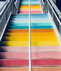 1201 Main Street.sugar cloth rainbow stairs 1201 Main Street.sugar cloth rainbow stairs